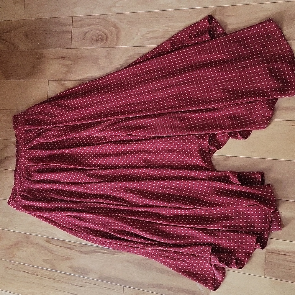 Free People assymetrical polka dot skirt